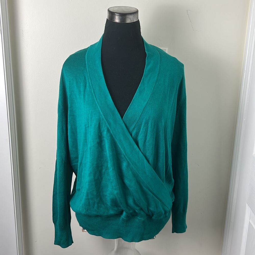 Reitmans Surplice Knit Sweater Top Size XL